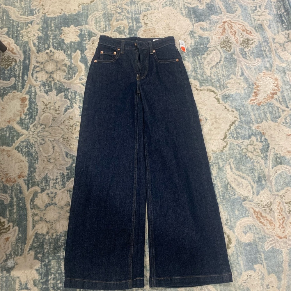 GAP Wide-Leg Dark Indigo Jeans